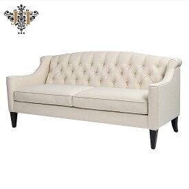 ジェニファーテイラー ソファ 3人掛け ソファー ベージュ KEN 970 Jennifer Taylor アメリカ家具 ソファ ファブリック 布張り おしゃれソファ アンティーク おしゃれ ジェニファー テイラー ソファ 輸入家具