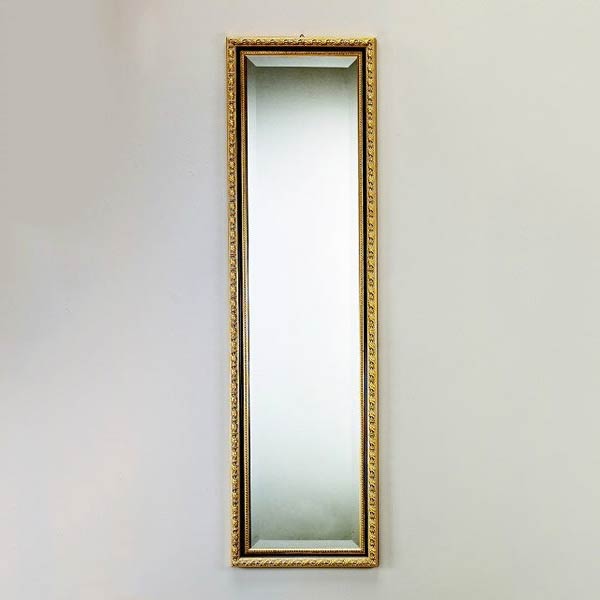楽天市場】鏡 壁掛け イタリア 姿見 鏡 ミラー ブラック＆ゴールド 鏡