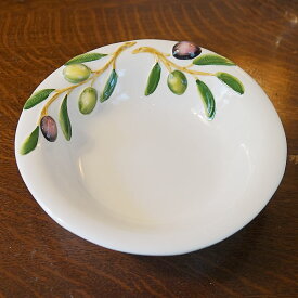 オリーブ柄 ボウル 24 皿 イタリア製 陶器製 皿 プレート おしゃれ 雑貨 生活雑貨 トレイ ハンドメイド キッチンウェア 食器