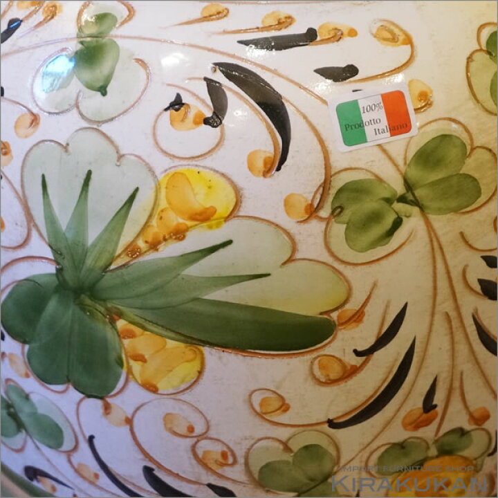 楽天市場】イタリア製 傘立て 陶器 ボタニカル柄 手彩色 傘立て 