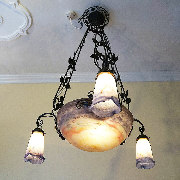 楽天市場】ヴィンテージ フランス製 ミューラー兄弟 ペンダントライト  