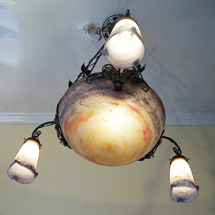 楽天市場】ヴィンテージ フランス製 ミューラー兄弟 ペンダントライト  