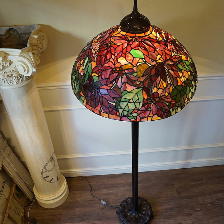 楽天市場】ヴィンテージ ステンドグラス フロアーランプ ティファニー  