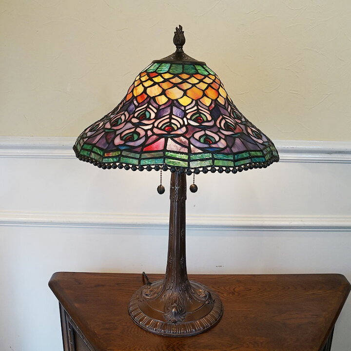 楽天市場】ヴィンテージ USED アメリカ製 ステンドグラスランプ  