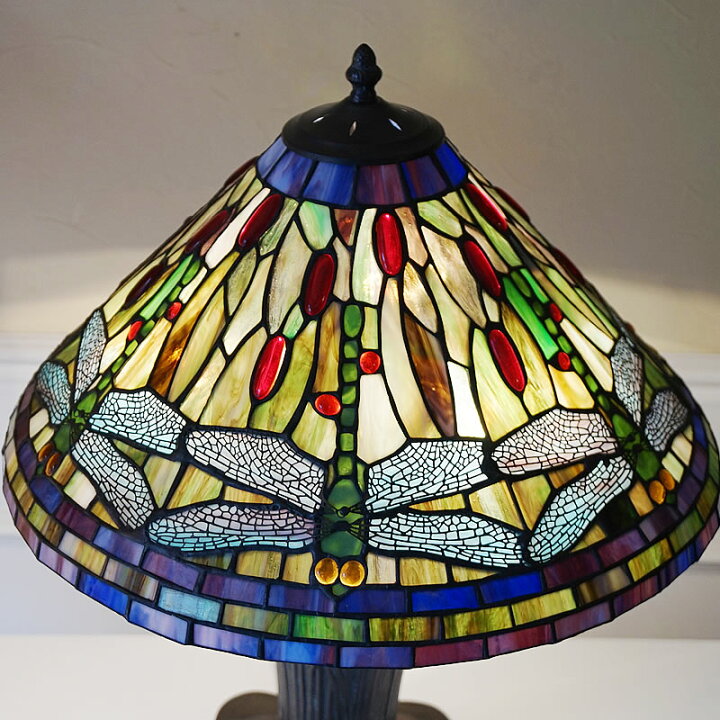 楽天市場】ヴィンテージ ステンドグラスランプ ティファニースタイル  