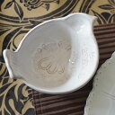 ヴィルジニアカーサ Natale バード ボウル 14cm ホワイト イタリア製【あす楽】Virginia casa Natale 食器 陶器 ハン…
