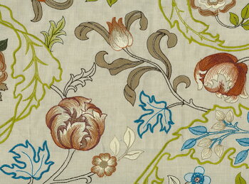 楽天市場 ウィリアムモリス 生地刺繍 麻 マリー イザベル Mary Isobel M I Ac 1 送料無料 壁紙 ウォールペーパー クロス ファブリック 布 クラフトアーツ イギリス製 アンティーク クラシック モリス 壁紙 ウィリアム モリス カーテン生地 輸入家具