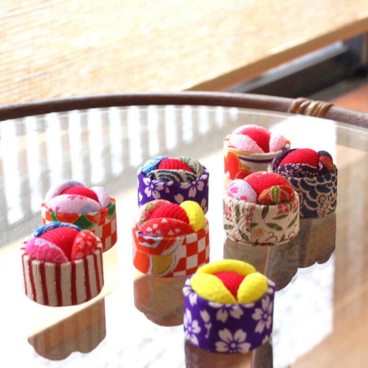 楽天市場】ころころ針山ミニ ＜ハンドメイド＞ 古布使用 11色 /ピン 