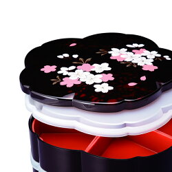 重箱2段仕切り・シール蓋付桜型別甲さくら