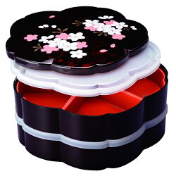 重箱2段仕切り・シール蓋付桜型別甲さくら
