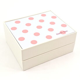 乳歯ケース 日本製 乳歯入れ TEETH BOX 白 ドット ピンク