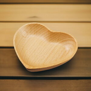 プレート ハート型 中 木製 ブナ お皿 インスタ映え おしゃれ かわいい 食器 カフェ カフェ風 シンプル モダン 木のお皿 木の食器 業務用 家庭用