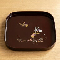お盆 トレー 角盆 幸うさぎ 24cm おしゃれ 可愛い おぼん 日本製