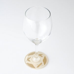 ワイングラス 蒔絵 万葉鶴 白 日本製 おしゃれ かわいい 酒器 記念品 ギフト プレゼント 母の日 父の日 敬老の日 誕生日 ガラス