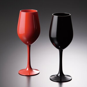 ワイングラス 輝光 新精漆 黒 赤 単品 ペア セット 日本製 おしゃれ かわいい 高級 記念品 ギフト プレゼント 母の日 父の日 ブラック レッド 誕生日 結婚祝い ガラス