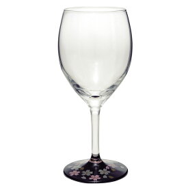 【10%OFF】ワイングラス 蒔絵 桜 黒 日本製 グラス おしゃれ 還暦祝い 男性 酒器 プレゼント 退職祝い