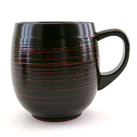 【10%OFF】木製 エッグカップ 刷毛目 黒 漆塗り おしゃれ かわいい マグカップ 木のコップ
