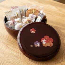 【10%OFFクーポン配布中】菓子器 蓋付き 溜塗り 新 宴うさぎ 18cm お菓子入れ 菓子鉢 フタ付き おしゃれ かわいい 来客 和柄 モダン和風 おもてなし 茶の間 普段使い 日常使い ギフト プレゼント 贈り物 紀州漆器