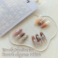 KiraNail Kirally NailSticker オーロラエレガンスリボン ☆ ネイルシール リボンシール オーロラ リボン…