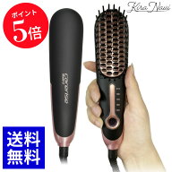 ケアライズ ブラシアイロン［B-50 C/マットブラック］/ モデルC ミニアイロン ブラシ型ヘアアイロン CARE…