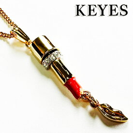 ルージュのチャーム ネックレス レディース ヴィンテージアクセサリー 22KTゴールドプレート 金 ニッケルフリー KEYES カナダ製