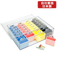 自社蝶プラ工業製造 週間くすりケース(シール付き) 薬　介護【送料無料】