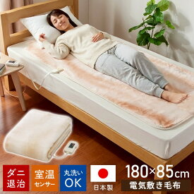 ＼まとめ買いで1枚3,900円〜／ 電気毛布 洗える 敷き毛布 電気敷き毛布 日本製 シングルロングサイズ 大きいサイズ 大きい 敷き コントローラー コンセント ひざ掛け用 椙山 椙山紡織 2枚セット NA-08SL BE 1枚〜