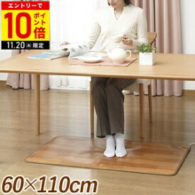 【LINE登録ですぐ使えるクーポン配布中】 ホットカーペット 電気カーペット ホットキッチンマット フローリング調ホットカーペット 電気マット デスク下 テーブル下 一人用 NA-171TM 60x110cm 日本製 椙山紡織