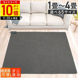 【LINE登録ですぐ使えるクーポン配布中】 ホットカーペット 1畳 2畳 3畳 1.5畳 電気カーペット 電気マット ダニ退治 ダニ ホットマット 足元暖房 マット 暖房器具 省エネ 切り忘れ防止 本体 本体のみ 大きい 大型 そのまま使える ごろ寝