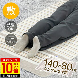 ＼2枚購入⇒1枚あたり2,700円／ 電気毛布 敷き シングルサイズ 140×80cm 電気敷き毛布 洗える 敷き毛布 シングル 毛布 ホットブランケット ダニ退治機能 丸洗い 洗濯可能 テクノス TEKNOS EM-510M