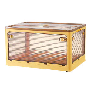 【5面開閉 収納ボックス 折りたたみ】全方向から取り出せる 収納ケース 蓋付き 積み重ね キャスター付き おしゃれ 組立簡単 多機能 折り畳み コンテナ ボックス 衣類 布団 小物 おもちゃ 押