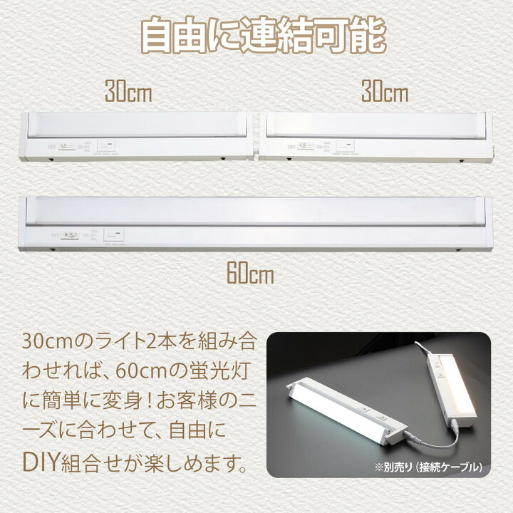 楽天市場】LED蛍光灯 ledバーライト LEDイーブライトスリム多目的灯 