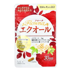 フローナ エクオール　30日分　エイジフリー成分　高麗人参、ローヤルゼリー、乳酸菌配合