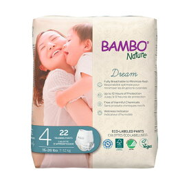 バンボネイチャー ドリーム パンツタイプ M （7kg～12kg） 22枚入り（bn16929） 【BAMBO Nature】 【ベビー紙おむつ/マキシ/4号】