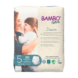 バンボネイチャー ドリーム パンツタイプ L （11kg～17kg） 20枚入り（bn16930） 【BAMBO Nature】 【ベビー紙おむつ/ジュニア/5号】