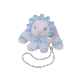 かわいい うさぎ ぬいぐるみ バッグ ロリータ 斜めかけバッグ クロスボディバッグ ショルダーバッグ フリル レース リボン ハンドバッグ ぬいぐるみ 財布