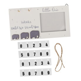 木製 赤ちゃんのファーストスキャンフォトフレーム 新生児 検査マイルストーンボード 赤ちゃんのマイルストーンフォトフレーム