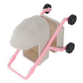 スケール高精細ミニチュアベビーカートイ 耐久プラスチック製 ドールハウス家具と のごっこ遊び用プッシュチェア 多用途ミニレイ