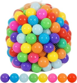 カラーボール おもちゃボール 50個入り プレイボール フリー やわらか素材 無毒 匂いなし 視覚発達 ベビー用 水遊び カラフル 赤ちゃんおもちゃ 玩具 おもちゃ プールおもちゃ 子供のおもちゃ 知育玩具 プール ハウス キッズプレイサークル用 [並行輸入品]