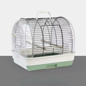 鳥かご 鳥ケージ 中小型インコ用 鍛鉄製 大きい 鳥小屋 スタンド付き 圧延キャスター付き 白色 コンゴウインコ・ラブバード・コザクラインコ対応 (ブルー)