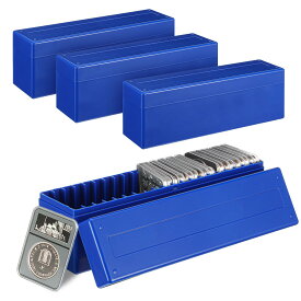 4 コインストレージボックス 20スロット コインコンテナホルダー コレクター用 種コレクションボックスオーガナイザー プラスチックホルダー ケーストレイ ホルダー家庭、オフィス、銀行用品に対応