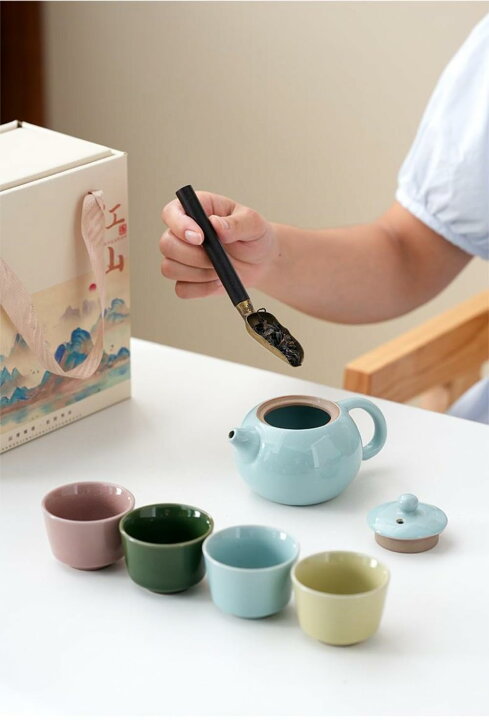 楽天市場】茶器セット 茶器 5点 セット ティーポット 1客 湯呑み 4客