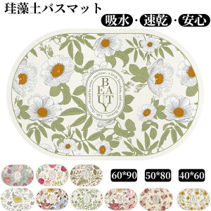 珪藻土バスマット 大判 風呂 足ふきマット 速乾 足拭きマット キッチンマット 珪藻土 滑り止め 浴室 洗面所 吸水 速乾 抗菌 滑り止め 北欧 脱衣所 吸水 ソフト