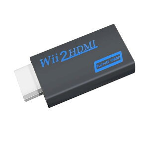 Wii To HDMI ϊA_v^ WiiHDMIɕϊ 3.5mmI[fBI|[gt Wiip ϊA_v^ Ro[^[ 480p/720p/1080pɏo͉\ HDTVɑΉ Mጸ ϔM gѕ֗ ubN