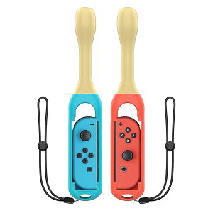 ジョイコンスティック 太鼓バチ Switch Joy-Con ハンドルグリップ スティック スマッシュラケット ABS素材 体感コントロール 臨場感 ドラムスティック アタッチメント Blue&Red