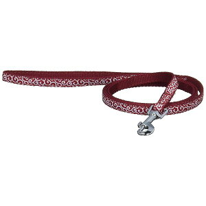 犬雅 唐草リード レッド SS サイズ