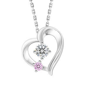 KRKC&CO AbTiCg n[glbNX fB[X Vo[925 ATiCg y_glbNX S` AM[Ή 0.3ct zCgS[bL  킢 lC v[