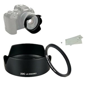 JJC 2-in-1 Lm ES-65B ݊ Ԍ` Yt[h  UVtB^[ Lbg Canon RF 50mm F1.8 STM Y Kp Eos R5 R6 R RP Ra Ή YNX t