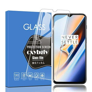 �y2���Z�b�g�z�Ή� OnePlus 6T �p�� �K���X�t�B���� OnePlus 6T �t���ی�t�B���� �����^ 2.5D�ۉ����H �����ߗ� �d�x9H ��U�h�~ �C�A�[�� �����z�� ��U�h�~(OnePlus 6T)