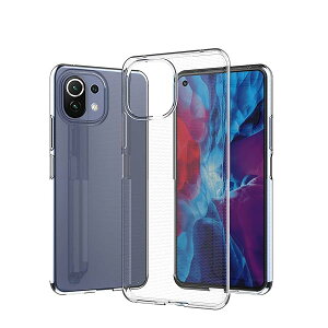 Xiaomi Mi 11 Lite 5G ケース TPU 透明保護ソフト シリコンケース 薄型 上質TPU クリア 全透明、耐衝撃、汚れ防止、 耐水、防指紋散熱加工の超薄型、最軽量